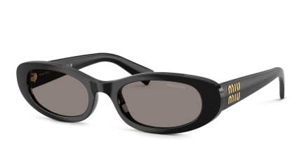 Miu Miu MUC02S Black, Gray glasses - Black - Angle View