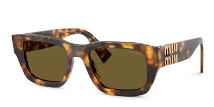Miu Miu MUC04S Bronze, Tortoise, Brown glasses - Bronze / Tortoise - Angle View