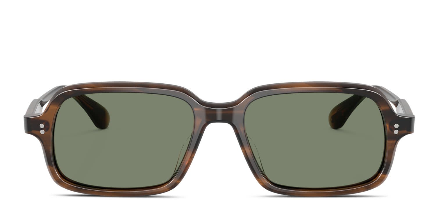 Oliver Peoples OV5634SU Larell Brown, Green glasses - Brown - Frontal View