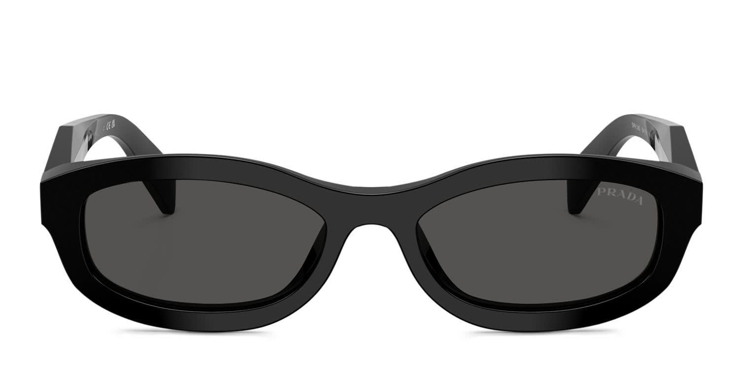 Prada PRD24S Black, Gray glasses - Black - Frontal View