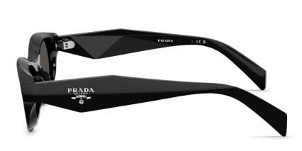 Prada PRD24S Black, Gray glasses - Black - Side View
