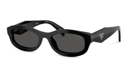 Prada PRD24S Black, Gray glasses - Black - Angle View