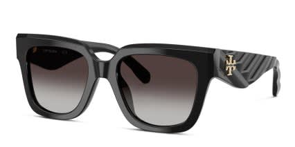 Tory Burch TY7239U Black, Gray glasses - Black - Angle View