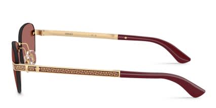 Versace VE2307 Gold, Purple glasses - Gold - Side View