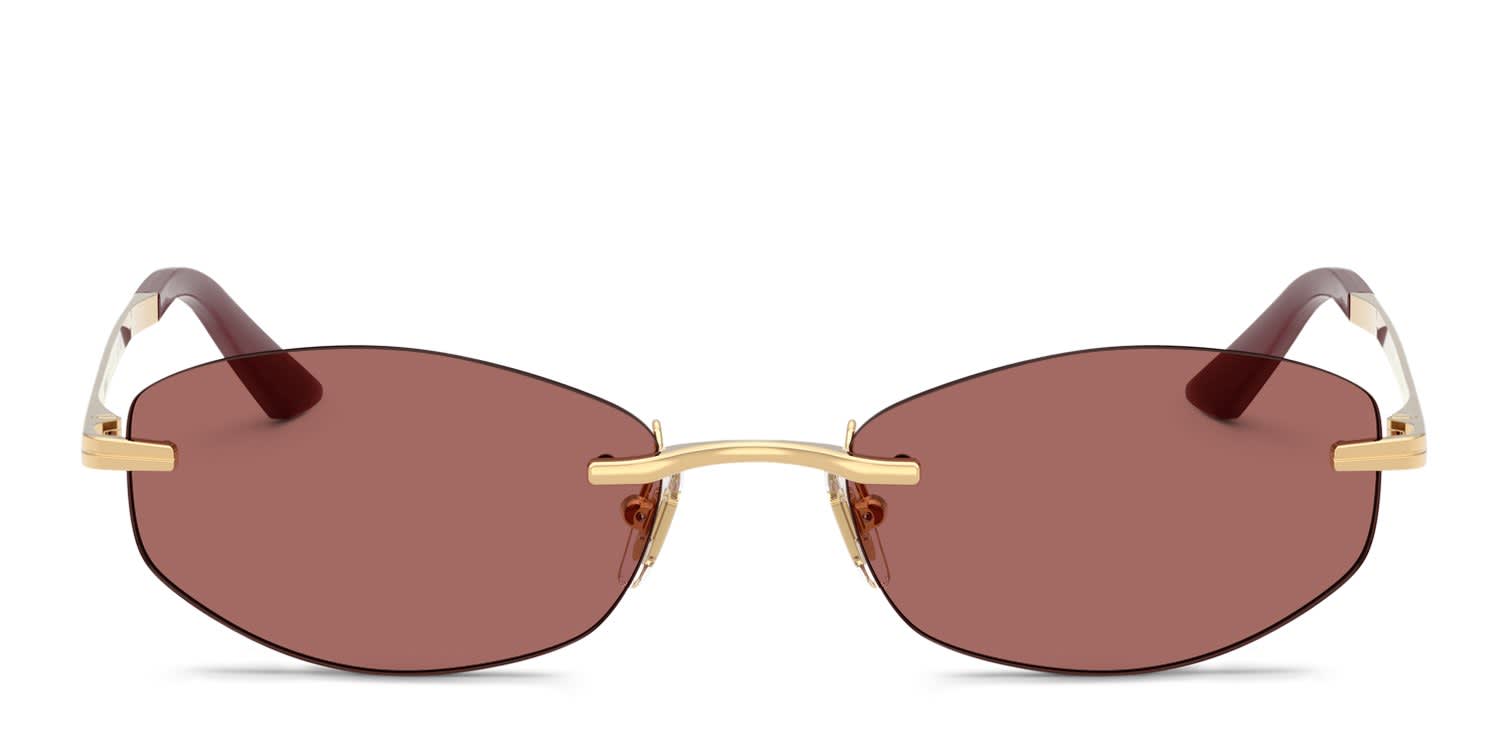 Versace VE2308D Gold, Purple glasses - Gold - Frontal View