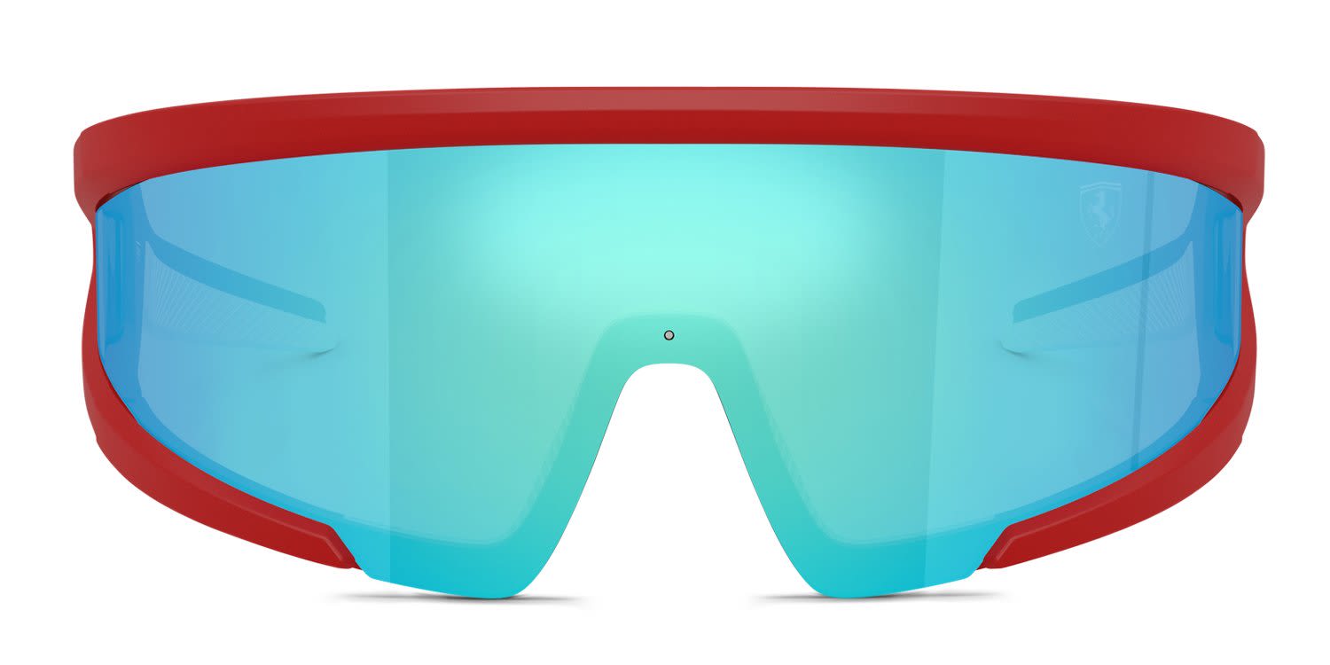 Ferrari Scuderia FZ6038U Red, Green, Blue glasses - Red - Frontal View