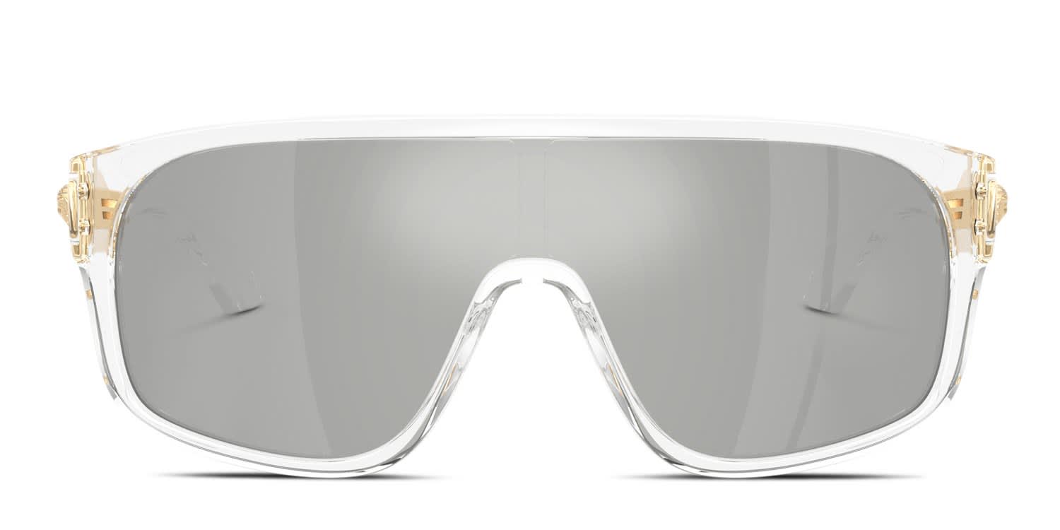 Versace VE4526U Clear, Silver glasses - Clear - Frontal View