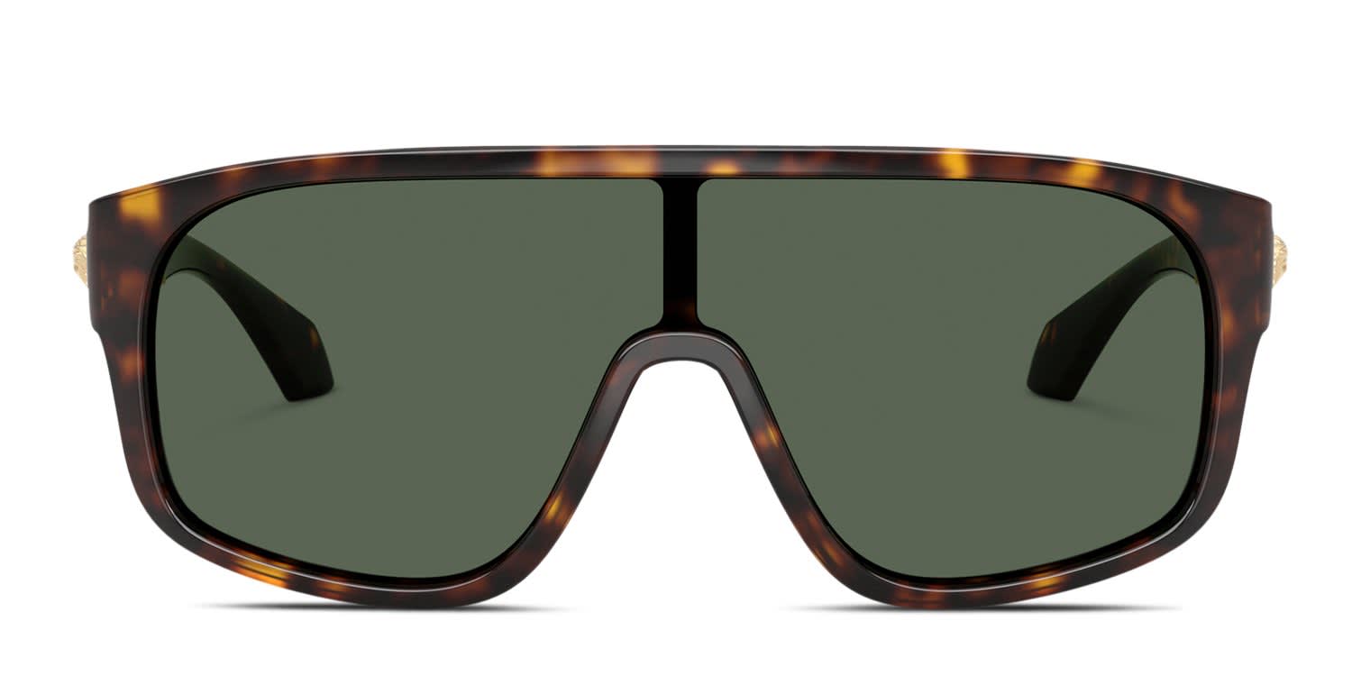 Versace VE4526U Tortoise, Green glasses - Tortoise - Frontal View