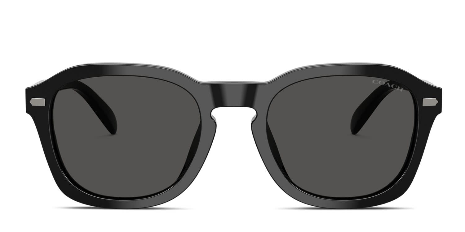 Coach HC8467U CFU14 Black, Gray glasses - Black - Frontal View