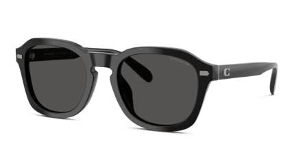 Coach HC8467U CFU14 Black, Gray glasses - Black - Angle View