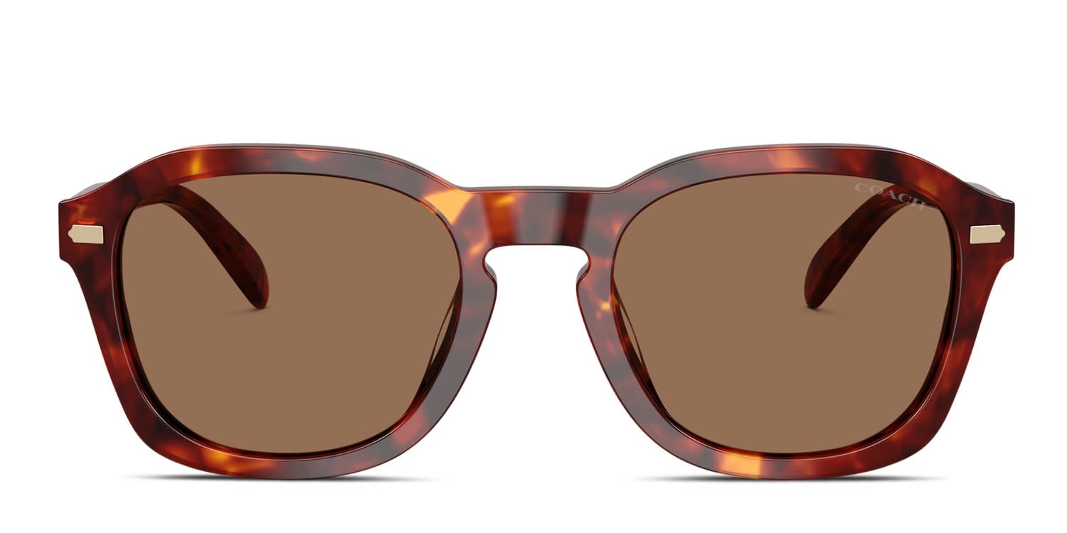Coach HC8467U CFU14 Tortoise, Brown glasses - Tortoise - Frontal View