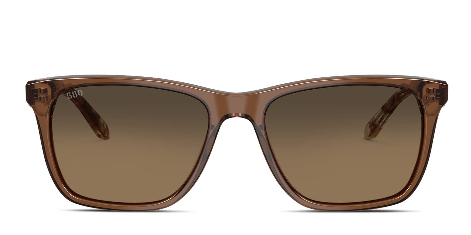 Costa Del Mar 6S2019 Gravels Brown, Gray, Gold glasses - Brown / Gray - Frontal View