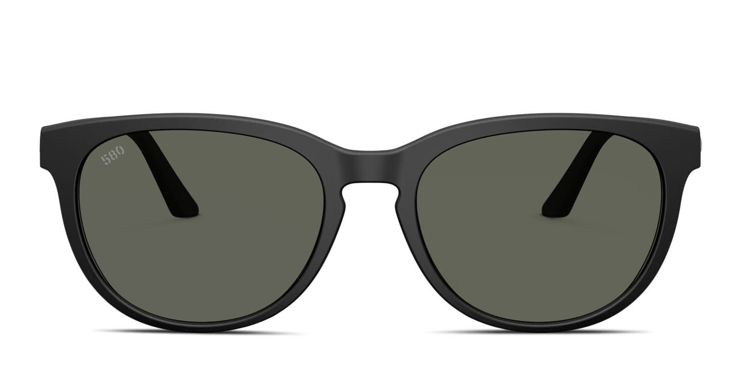 Costa Del Mar 6S9140 Mooring Black, Gray glasses - Black - Frontal View