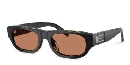 Diesel DL2022U Black, Tortoise, Yellow, Brown glasses - Black / Tortoise / Yellow - Angle View