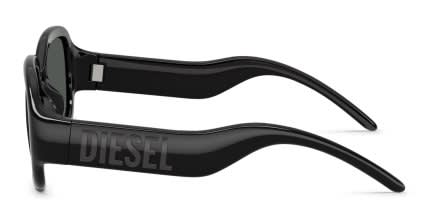 Diesel DL3023U Black, Gray glasses - Black - Side View
