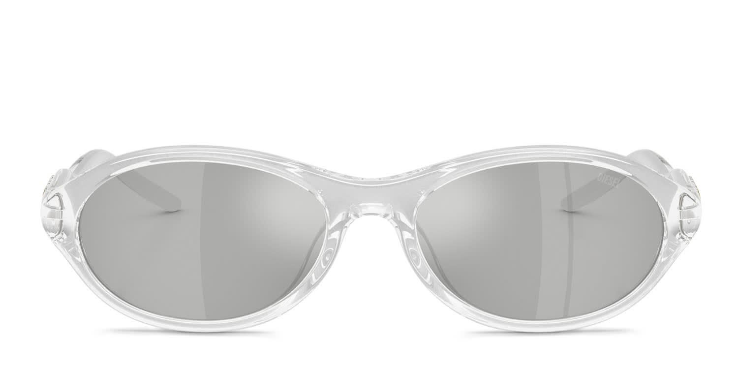 Diesel DL3024U Clear, Silver glasses - Clear - Frontal View