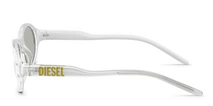Diesel DL3024U Clear, Silver glasses - Clear - Side View