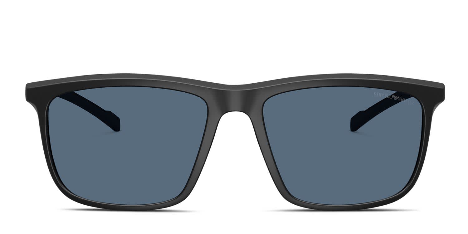 Emporio Armani EA4278U Black, Blue glasses - Black - Frontal View