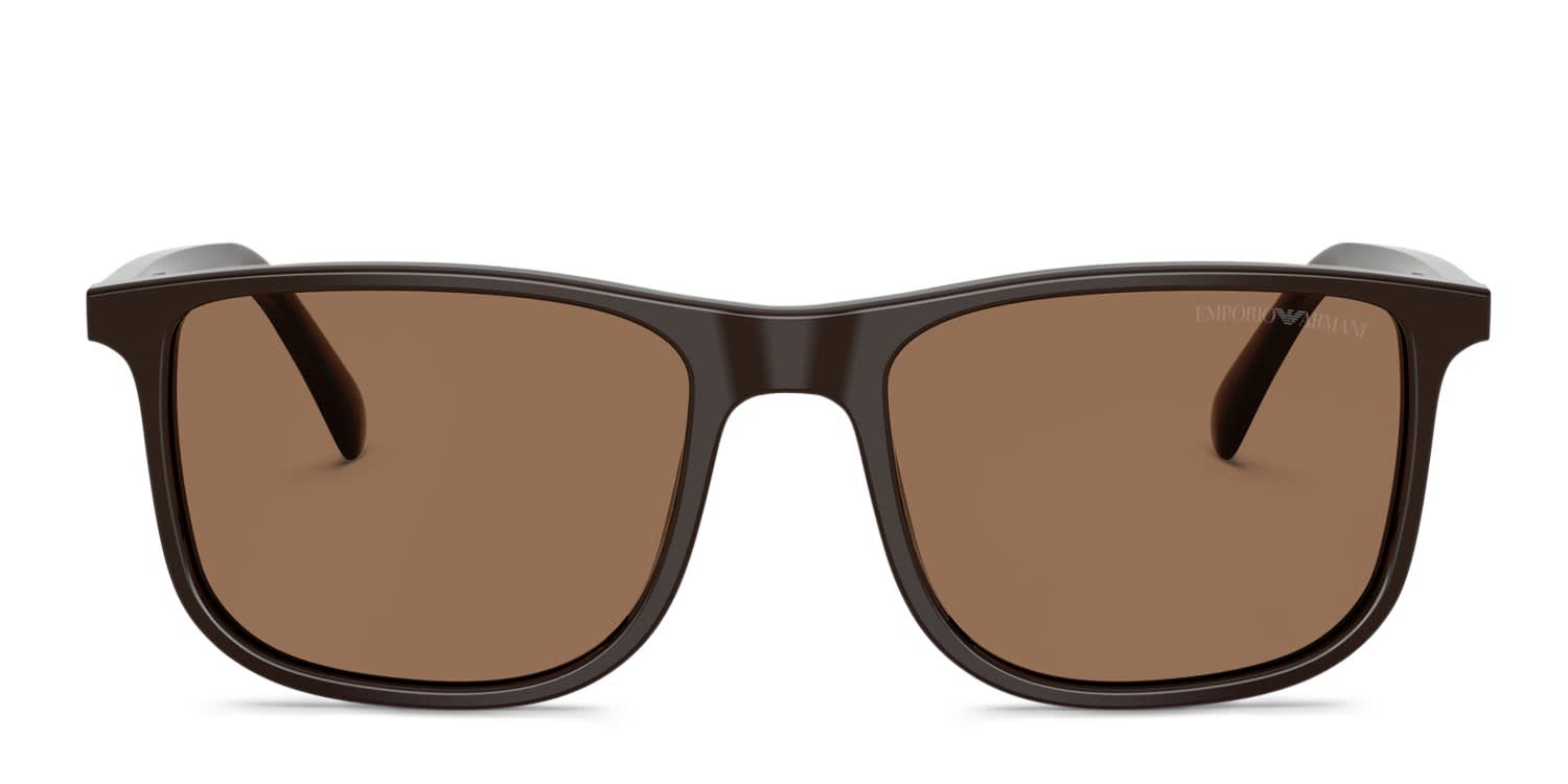 Emporio Armani EA4280 Brown glasses - Brown - Frontal View