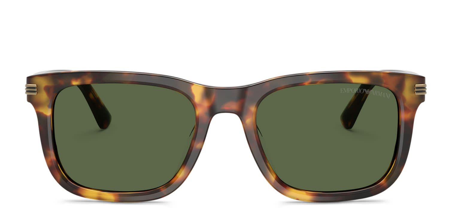 Emporio Armani EA4282U Tortoise, Brown, Green glasses - Tortoise / Brown - Frontal View