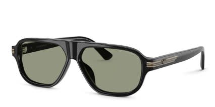 Emporio Armani EA4285U Black, Green glasses - Black - Angle View