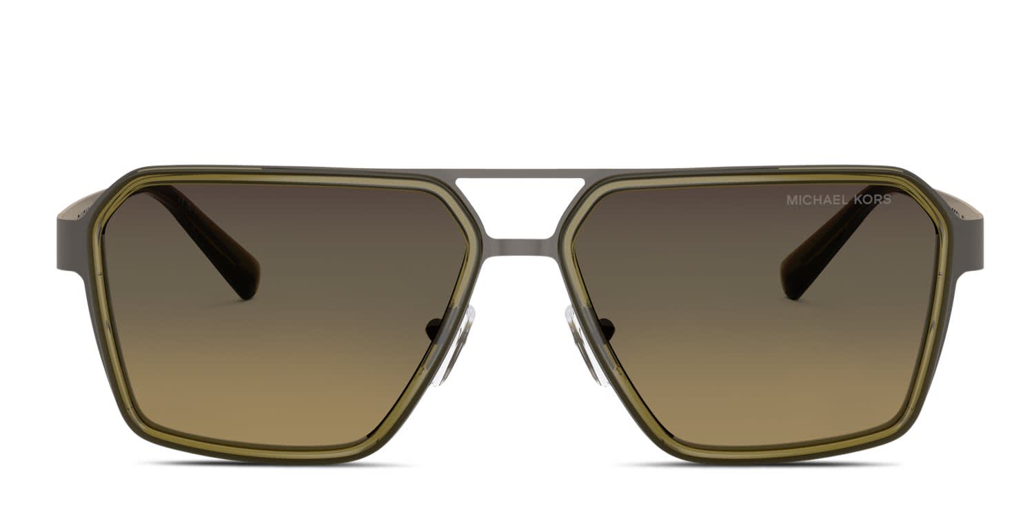 Michael Kors MK1188 Oxford Gunmetal, Green glasses - Gunmetal - Frontal View