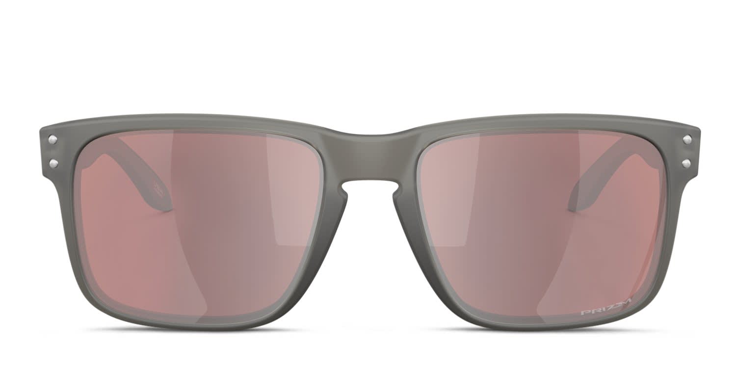 Oakley OO9102 Holbrook Gray, Black glasses - Gray - Frontal View