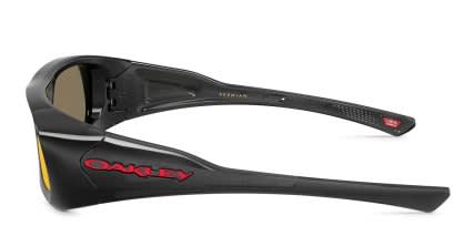 Oakley OO9520 Permian Patrick Mahomes II Series Black, Red glasses - Black / Red - Side View