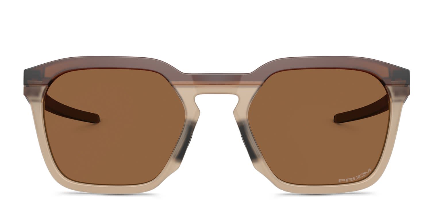 Oakley OO9555 HSTN SQ 2.0 Brown, Bronze glasses - Brown - Frontal View