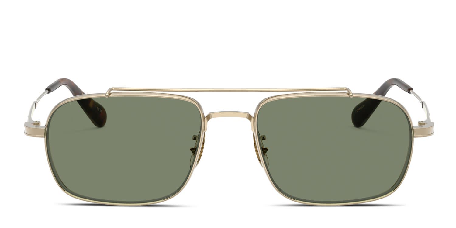 Oliver Peoples OV1382ST Caylor Gold, Green glasses - Gold - Frontal View