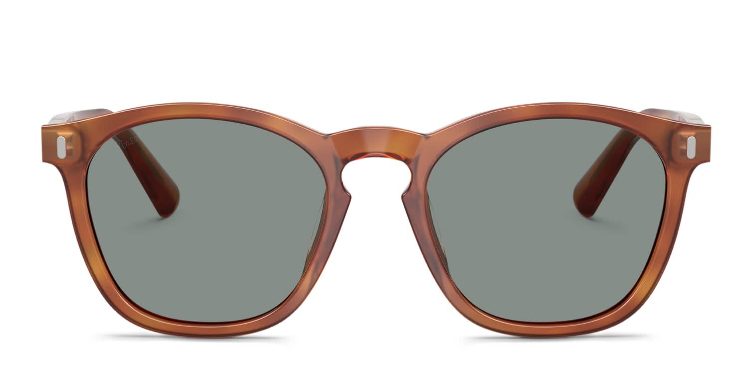Persol PO3413S Brown, Blue glasses - Brown - Frontal View