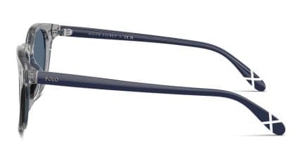 Polo Ralph Lauren PH4251U Clear, Gray, Blue glasses - Clear / Gray - Side View
