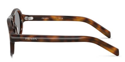 Prada PRD14S Tortoise, Gray glasses - Tortoise - Side View