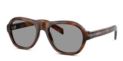 Prada PRD14S Tortoise, Gray glasses - Tortoise - Angle View