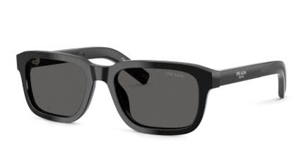 Prada PRD16S Black, Gray glasses - Black - Angle View