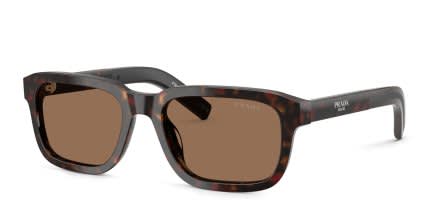 Prada PRD16S Tortoise, Brown glasses - Tortoise - Angle View