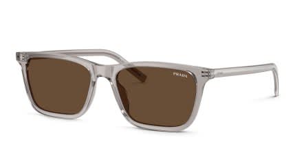 Prada PRD19S Gray, Brown glasses - Gray - Angle View