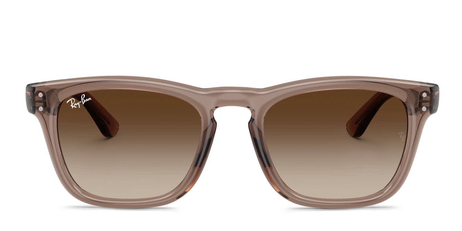 Ray-Ban RB2238 Clear, Brown glasses - Clear / Brown - Frontal View