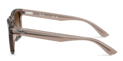 Ray-Ban RB2238 Clear, Brown glasses - Clear / Brown - Side View