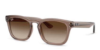 Ray-Ban RB2238 Clear, Brown glasses - Clear / Brown - Angle View