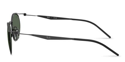 Ray-Ban RB8551 Black, Green glasses - Black - Side View