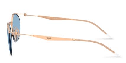 Ray-Ban RB8551 Gold, Blue glasses - Gold - Side View
