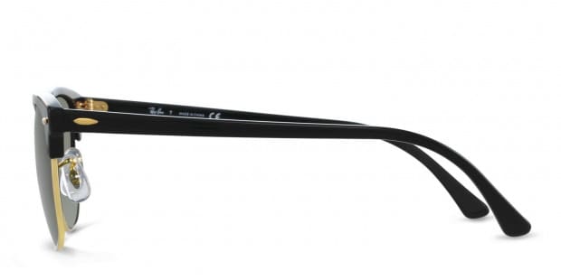 Ray ban clubmaster black and gold on sale
