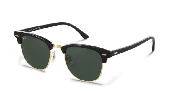 Overgang liberaal pk Ray-Ban RB3016 Clubmaster Black/Gold Prescription Sunglasses