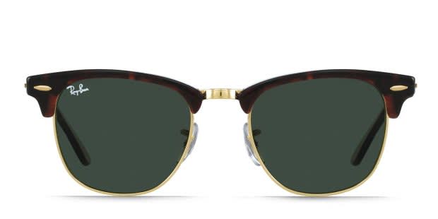 Ray-Ban RB3016 Clubmaster Tortoise, Gold Prescription Sunglasses