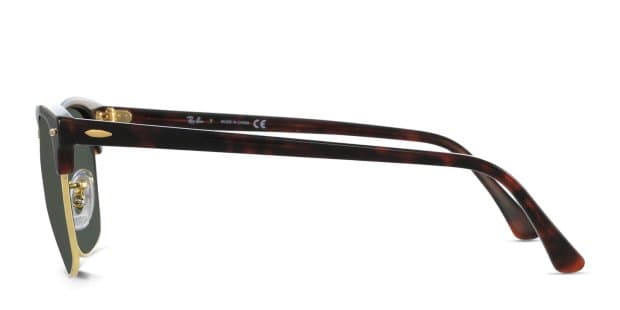 Ray-Ban RB3016 Clubmaster Tortoise, Gold Prescription Sunglasses
