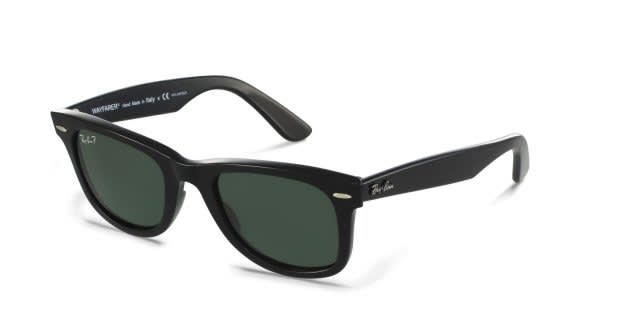 Ray-Ban RB2140 Wayfarer Black Polarized Prescription Sunglasses