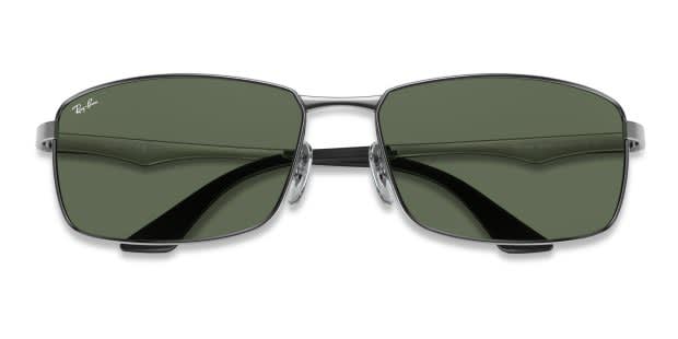 Ray-Ban RB3498 Gunmetal Prescription Sunglasses - 50% Off Lenses
