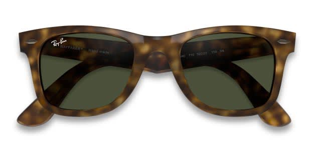 Ray-Ban 4340 Wayfarer Tortoise, Green Prescription Sunglasses - 50