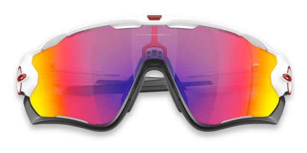 Oakley Jawbreaker White w/Black Sunglasses